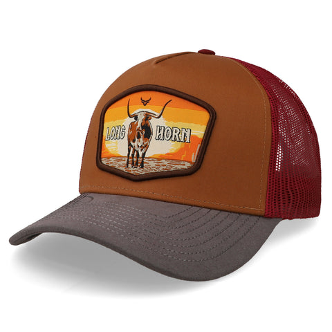 Gorra Ranch & Corral Ganadera 2 Café/Gris Unitalla