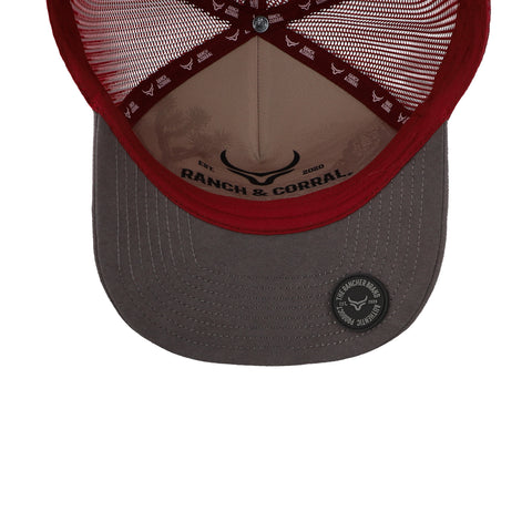 Gorra Ranch & Corral Ganadera 2 Café/Gris Unitalla