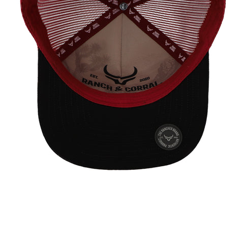 Gorra Ranch & Corral Dog Breeds 1 Negro/Rojo Unitalla
