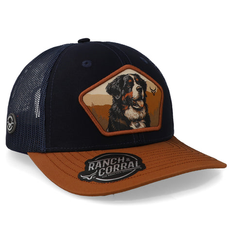 Gorra Ranch & Corral Dog Breeds 2 Marino/Café Unitalla