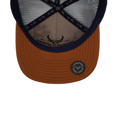 Gorra Ranch & Corral Dog Breeds 2 Marino/Café Unitalla