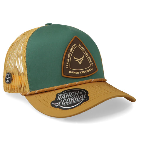 Gorra Ranch and Corral Retro 3 Verde/Trigo Unitalla