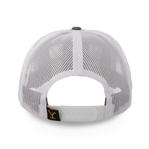 Gorra Ranch & Corral Yellowstone 34 Olivo/Beige Unitalla