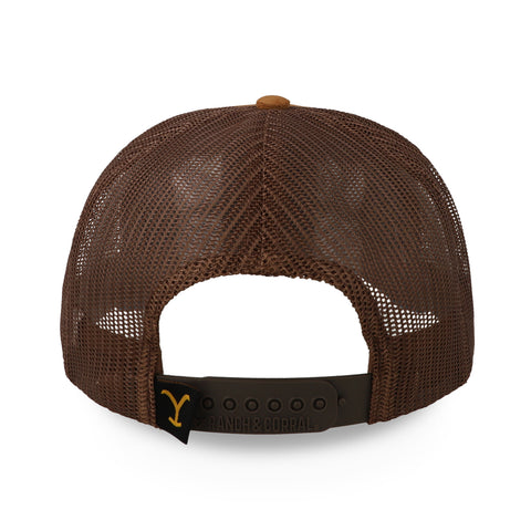 Gorra Ranch & Corral Yellowstone 36 Café/Azul Unitalla