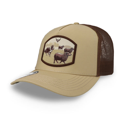 Gorra Ranch & Corral Perro Ganadero Beige Unitalla