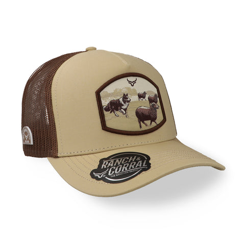 Gorra Ranch & Corral Perro Ganadero Beige Unitalla