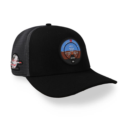Gorra All In Horizonte Artificial Trucker Negro Unitalla