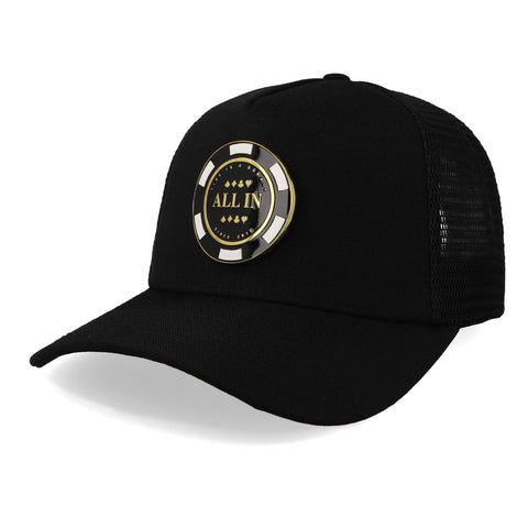 Gorra All In Pilot Trucker Midnight Negro Pin Metal