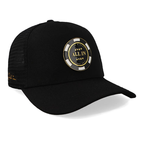 Gorra All In Pilot Trucker Midnight Negro Pin Metal