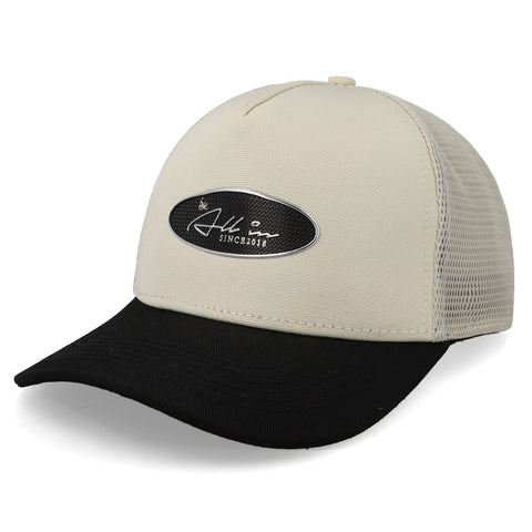 Gorra All In Chrome Trucker Beige Negro Unitalla