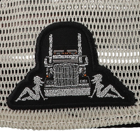 Gorra All In Chrome Trucker Beige Negro Unitalla