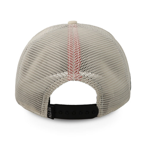 Gorra All In Chrome Trucker Beige Negro Unitalla