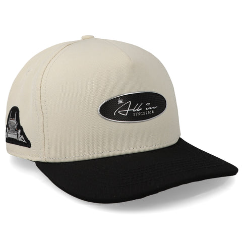 Gorra All In Chrome Cerrada Beige Negro Unitalla