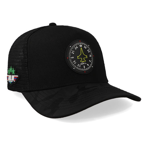 Gorra All In Maverick Compass Negro Trucker Unitalla