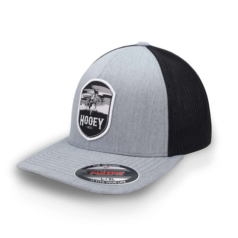 Gorra Hooey 5 Panel Flexfit With Patch Gris Cerrada