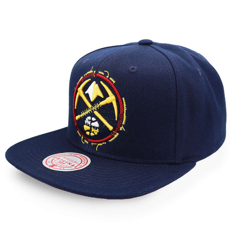 Gorra Mitchell & Ness NBA Embroidery Glitch Nuggets Azul Uni