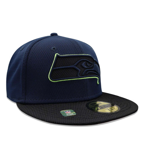 Gorra New Era 59 Fifty NFL Seahawks Sideline RD Negro/Azul