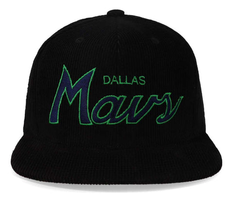 Gorra Mitchell & Ness Nba Cord Script Snapback Mavericks Neg