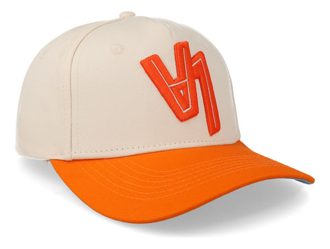 Gorra Overrated Los Ángeles Crema Naranja Beige Unitalla