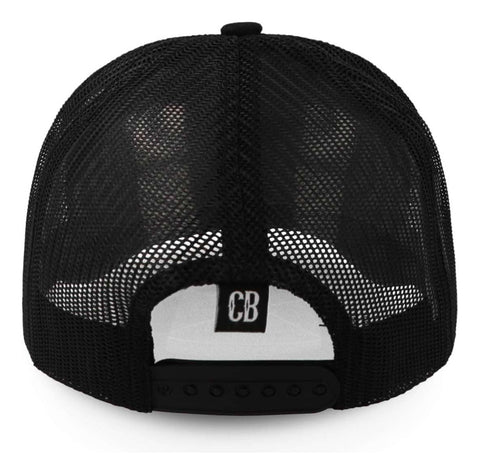 Gorra Cara Blanca Cb05 Silicon Wht Trucker Negro Unitalla
