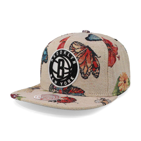 Gorra Mitchell & Ness NBA True Tap Snapback Nets Beige Uni