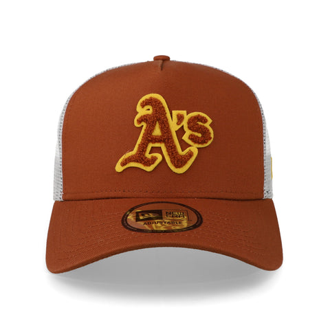 Gorra New Era 9 Forty MLB Athletics Boucle Trucker Café
