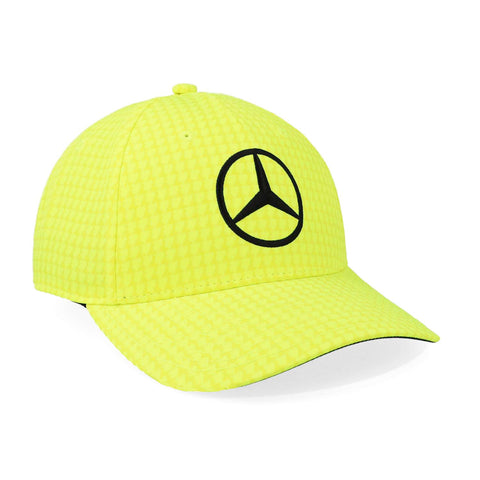 Gorra Mercedes Lewis Hamilton Col Driver Amarillo Neon Uni