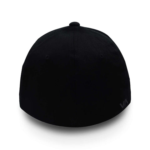 Gorra Rvca Flex Fit Avyha00477 Negro Cerrada