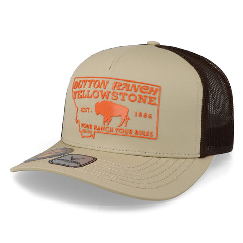 Gorra Ranch & Corral Yellowstone 18 Yw18 Blanco Unitalla