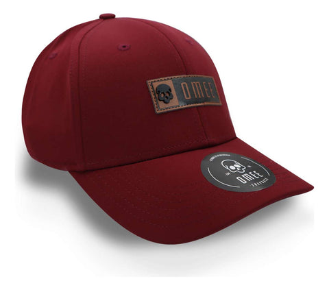 Gorra Omee Parche Burgundy Vino Unitalla