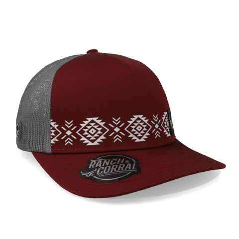 Gorra Ranch & Corral Navajo 19 Rojo Unitalla