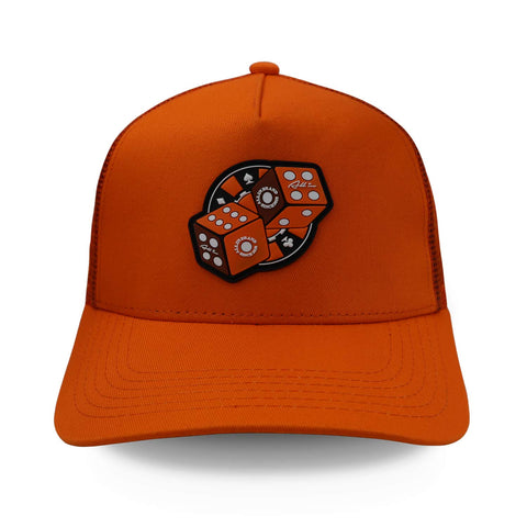 Gorra All In Dados Naranja Trucker Unitalla