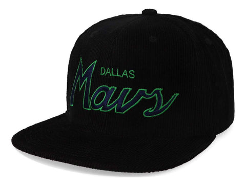 Gorra Mitchell & Ness Nba Cord Script Snapback Mavericks Neg