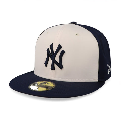 Gorra New Era 59 Fifty MLB Yankees Satin E3 Azul Cerrada