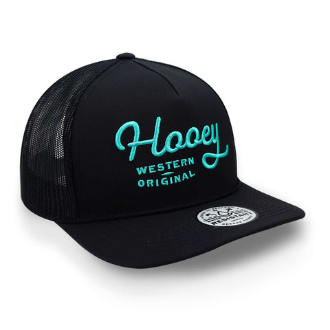 Gorra Hooey Og Black Teal Stitching Negro Unitalla