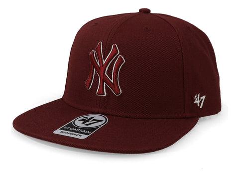 Gorra '47 MLB Yankees No Shot Captain Guinda Unitalla