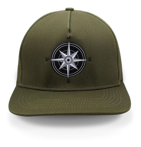 Gorra Gc Brothers Compass Snapback Olivo Unitalla