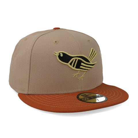 Gorra New Era 59 Fifty MLB Orioles Camello Cerrado