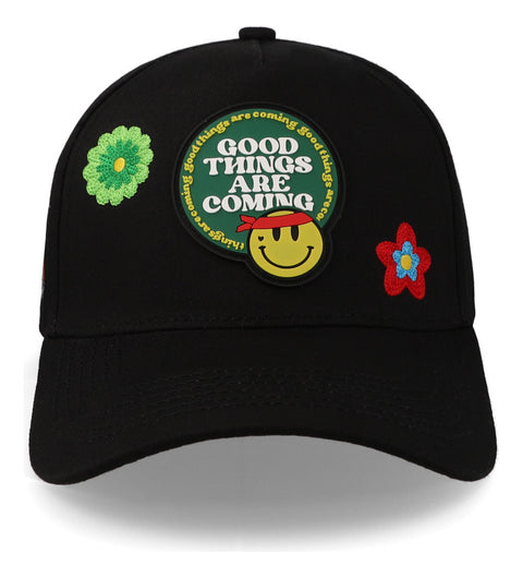 Gorra Problematic Chiquete Good Things Curve Negro Unitalla