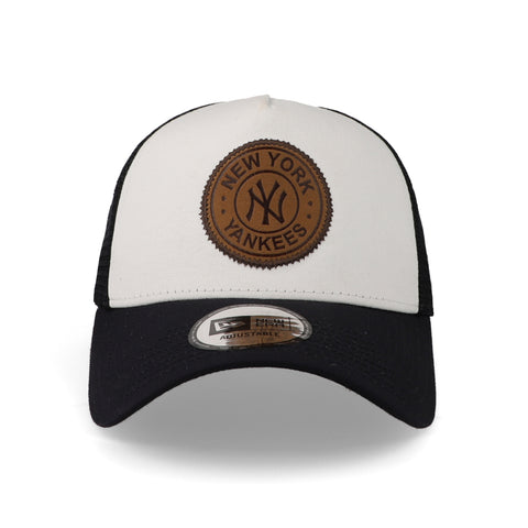 Gorra New Era 9 Forty MLB Yankees Team Patch Trucker Negro