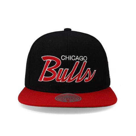 Gorra Mitchell & Ness Team Script Bulls Negro Unitalla