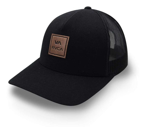 Gorra Rvca Va Brim Trucker Curva Negro Unitalla