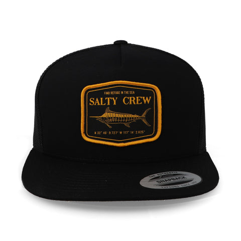 Gorra Salty Crew Stealth Trucker Negro Unitalla