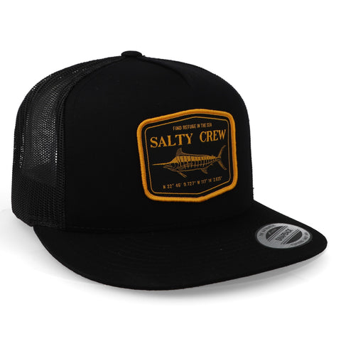 Gorra Salty Crew Stealth Trucker Negro Unitalla