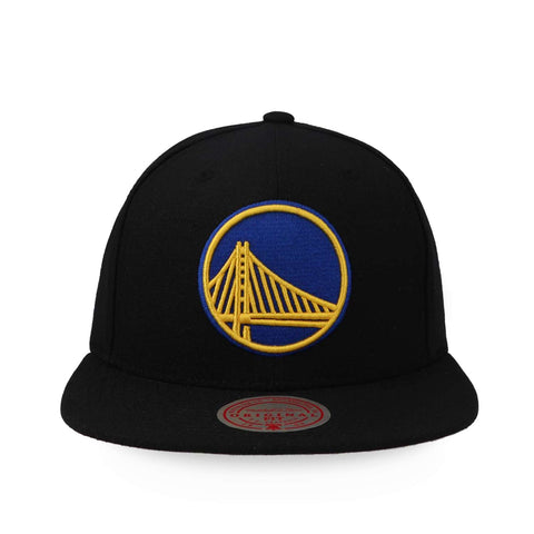 Gorra Mitchell & Ness NBA Core Basic Snap Warriors Negro Uni