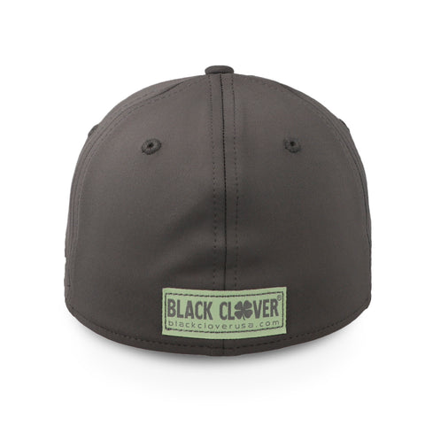 Gorra Black Clover Premium Clover 101 Gris Verde Cerrada