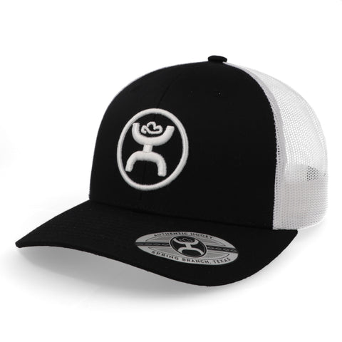 Gorra Hooey Classic 6 Panel Mid-Profile Negro/Blanco
