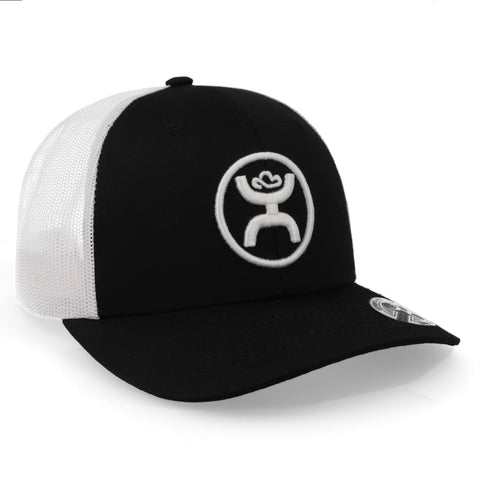 Gorra Hooey Classic 6 Panel Mid-Profile Negro/Blanco