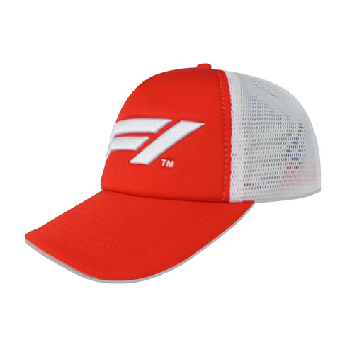 Gorra Formula 1 Trucker Logo Rojo/Blanco Unitalla