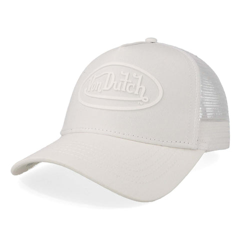 Gorra Von Dutch Rubber Trucker Logo 9844060 Blanco Unitalla